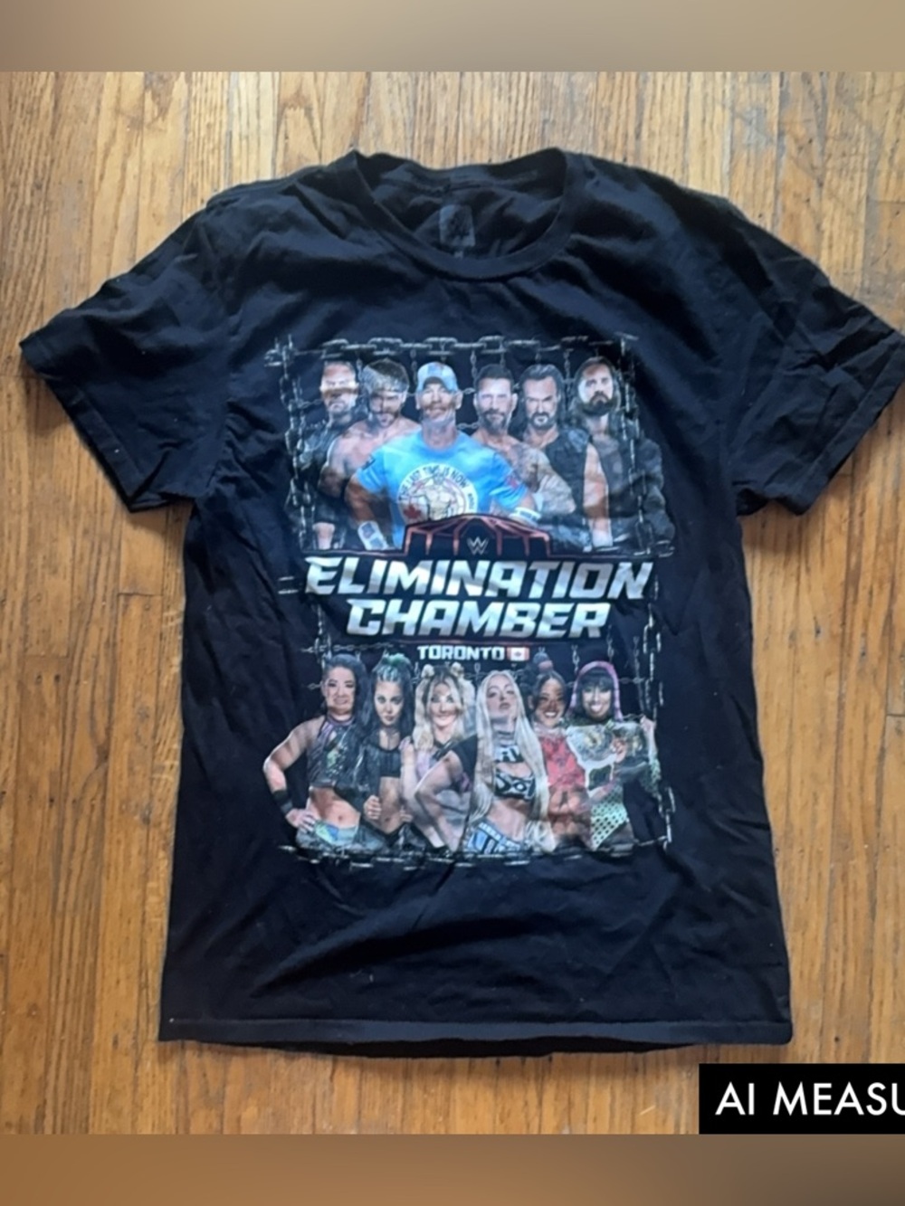 WWE Black Graphic Tee